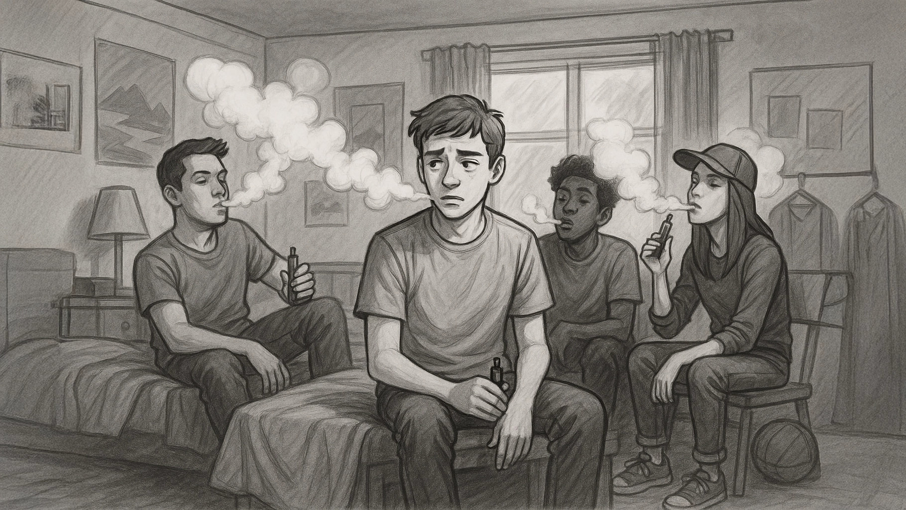 Medium shot of Saif walking with a focused expression, reviewing his notes on his phone. Nasser runs towards Saif in panic. Cut to a close-up of Saif’s shocked face upon hearing the news.